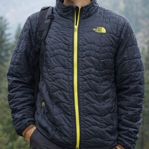 The North Face‎ Retro Puffer High Collar Quilted Athletic Jacket M
